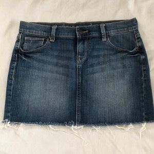 Denim mini skirt